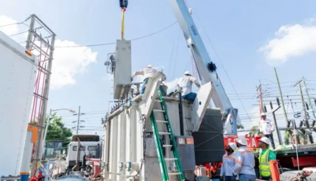 Edesur fortalece el servicio eléctrico en San Cristóbal con nuevo transformador en subestación Madre Vieja